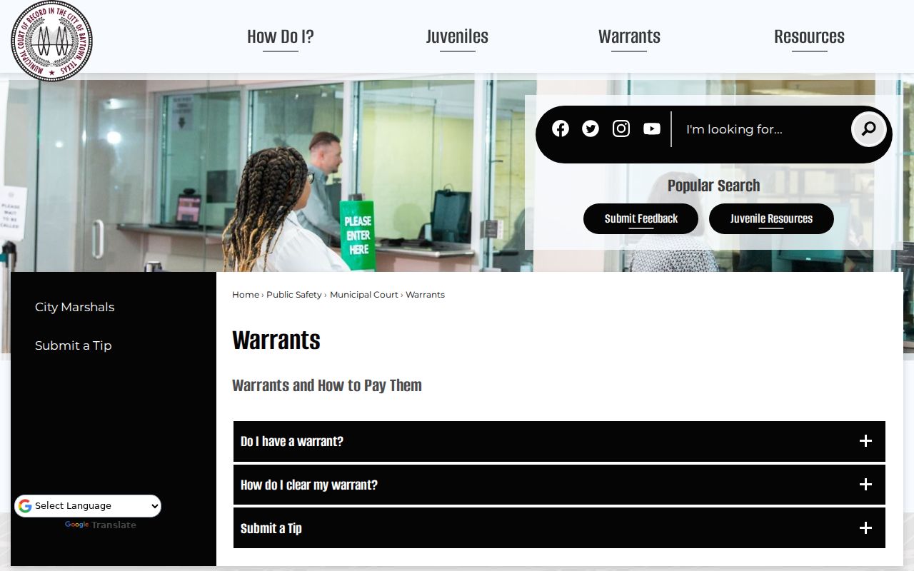 Baytown warrant information for Harris County Baytown warrant records
